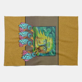 Birds At the Gallery キッチンタオル