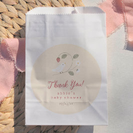Birds & Berries Nesting Party Girl Baby Shower フェイバーバッグ