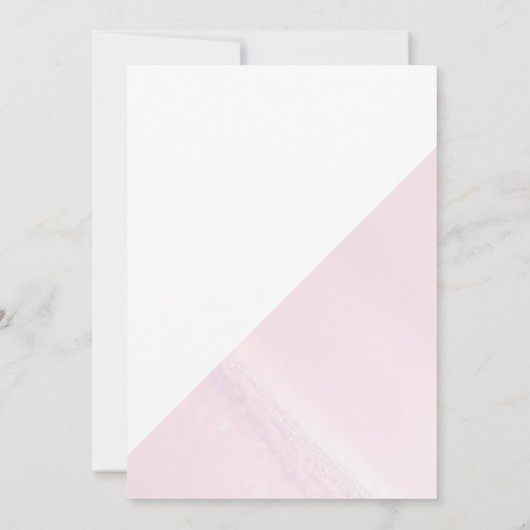 Birds & Berries Pinecone Watercolor Winter Wedding 招待状 (裏面)