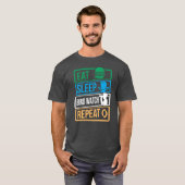 Birds Bird Lover Eat Sleep Bird Watch Birthday boy Tシャツ (正面フル)