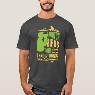 Birds Bird Lover Watch Birds Gift Idea Birthday vi Tシャツ