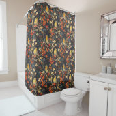 Birds & Blooms Curtain Autumn Gift for Their Home シャワーカーテン (インサイチュ)