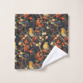 Birds & Blooms Towel Autumn Gift for Their Home バスタオルセット (ウォッシュタオル)