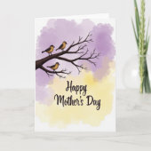 Birds Branch Mothers Day Card カード (正面)