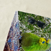 Birds - budgies ビーチタオル (インサイチュ)