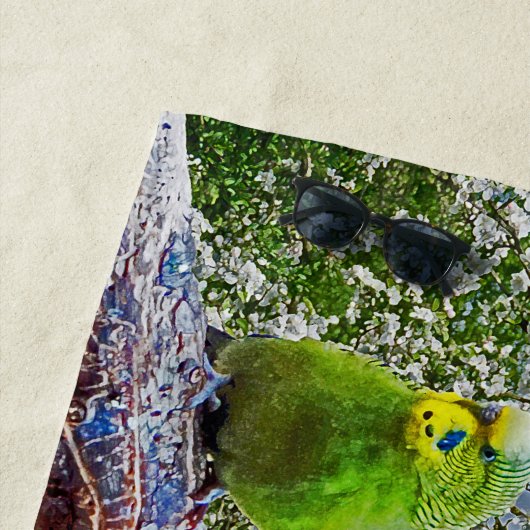 Birds - budgies ビーチタオル (インサイチュ)