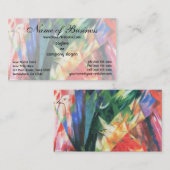 Birds by Franz Marc; Vogel 名刺 (正面/裏面)