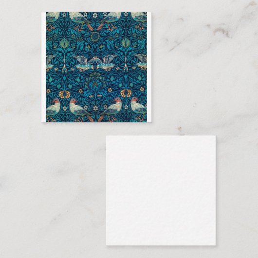 Birds By William Morris スクエア名刺 (正面/裏面)