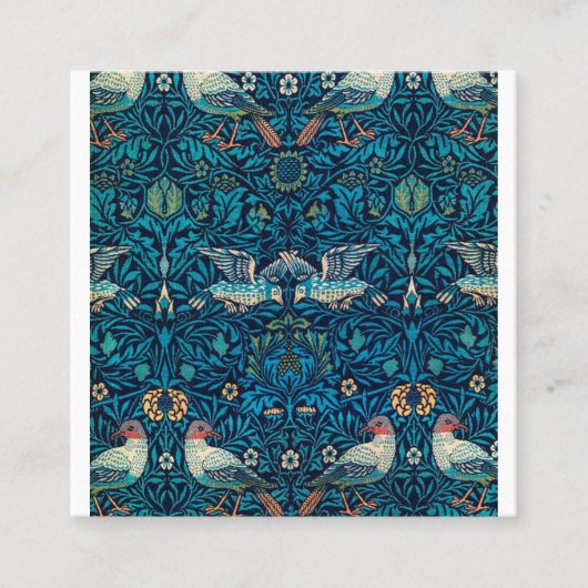 Birds By William Morris スクエア名刺 (正面)