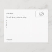 Birds & Cats and Cages Redはがきを移動 案内ポストカード (裏面)