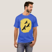 Birds design vintage tシャツ (正面フル)