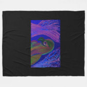 Bird's Elysium フリースブランケット (正面(横))