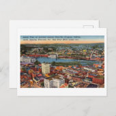 Bird's-Eye View of Danville, Virginia,ヴィンテージ ポストカード (正面/裏面)