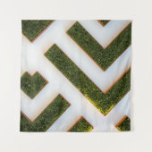 Bird's eye view of maze garden タペストリー (正面(横))