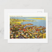 Bird's-Eye View of Nantucket, Massachusetts,  ポストカード (正面/裏面)