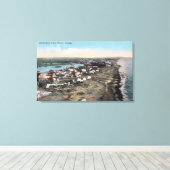 Bird's Eye View of Townノーム， AK キャンバスプリント (インサイチュ (ウッドフロア))