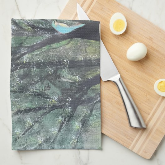 Birds' eye view tea towel キッチンタオル (四つ折り)