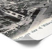 Bird's Eye View、Wildwood、ニュージャージー、ヴィンテージ ポスター (角)