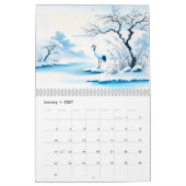 Birds in Chinese Ink – 2026 Calendar カレンダー (1月 2027)