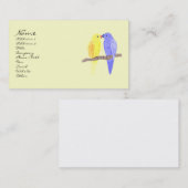 Birds in Loveビジネスカード 名刺 (正面/裏面)