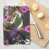 Birds In the Flowers キッチンタオル (四つ折り)
