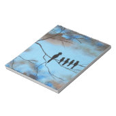 Birds In Tree In Sky Mother's Day抽象芸術アート ノートパッド (回転)