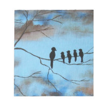 Birds In Tree In Sky Mother's Day抽象芸術アート