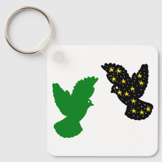 Birds Keychain – Dual Wing Silhouette Mark キーホルダー