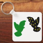 Birds Keychain – Dual Wing Silhouette Mark キーホルダー (正面)