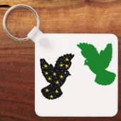Birds Keychain – Twin Glide Silhouette Emblem キーホルダー (正面)