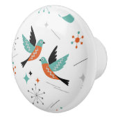 Birds Modern Mid Century Retro Atomic セラミックノブ (右)