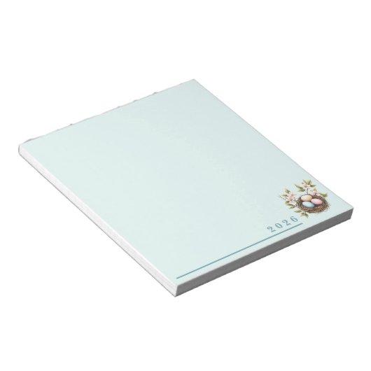 Bird's Nest Springtime Notepad ノートパッド (アングル)