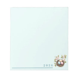 Bird's Nest Springtime Notepad ノートパッド