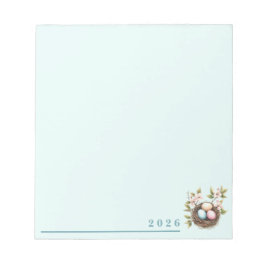 Bird's Nest Springtime Notepad ノートパッド