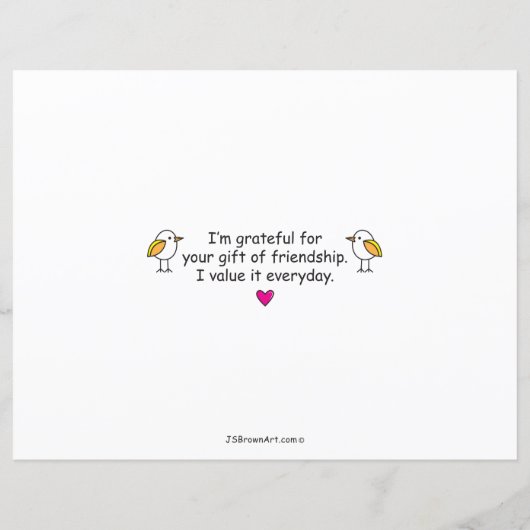 Birds Of A Feather_Flat紙シート11"x8.5" (裏面)