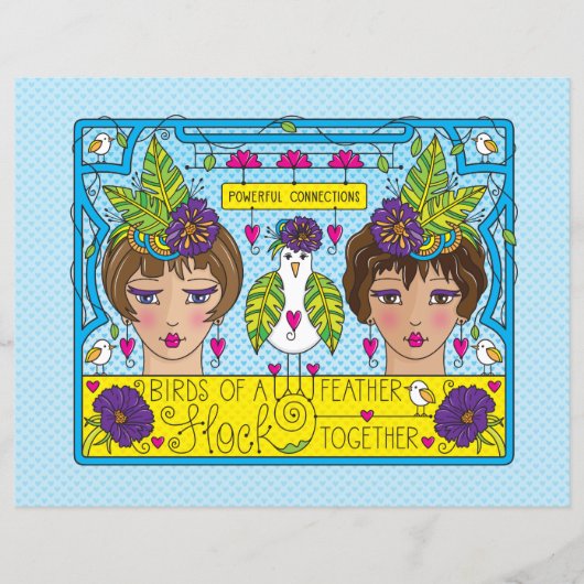 Birds Of A Feather_Flat紙シート11"x8.5" (正面)