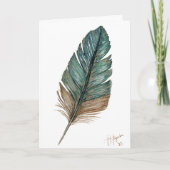 Birds of a Feather Folded Greeting Card カード (正面)