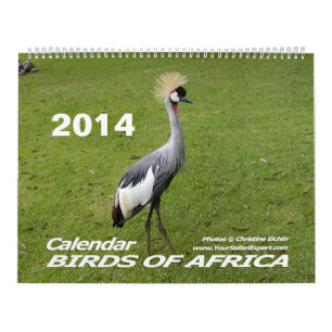 BIRDS OF AFRICAカレンダー2014 (2ページ) カレンダー