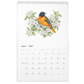 Birds of America - Single Page 2027 カレンダー (3月 2027)