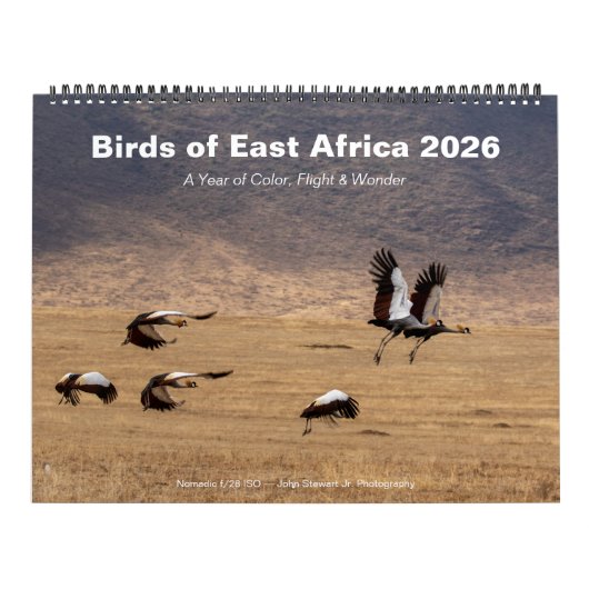 Birds of East Africa 2026 Calendar カレンダー (カバー)