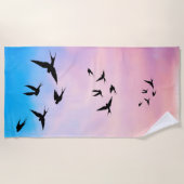 Birds of Heaven ビーチタオル (正面)