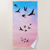 Birds of Heaven ビーチタオル (正面)