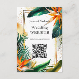 Birds of Paradise Bliss Websiteカード エンクロージャーカード