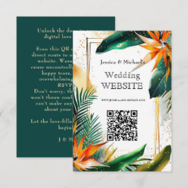 Birds of Paradise Bliss Websiteカード エンクロージャーカード