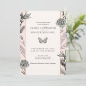 Birds of Paradise Custom Photo Wedding Invitation  招待状 (スタンド正面)