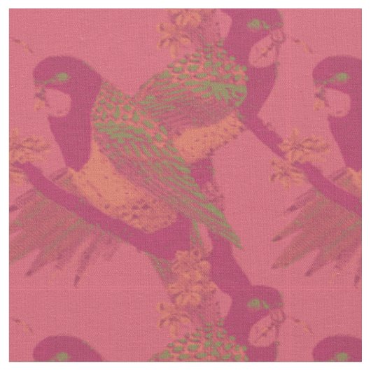 Birds of Paradise Designer生地 – ギフト ファブリック (クローズアップ)