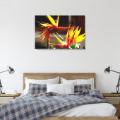 Birds of Paradise Flower from Mexico キャンバスプリント (インサイチュ (寝室))