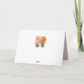 Birds of Paradise in Bloom サンキューカード (裏面)