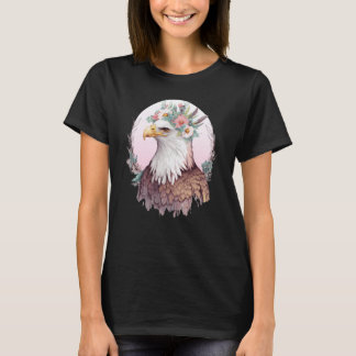 Birds Of Prey Bald Eagle Flower Crown Floral Birdi Tシャツ