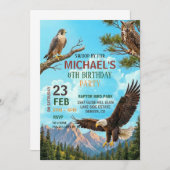 Birds of Prey Birthday Party Invitation 招待状 (正面/裏面)